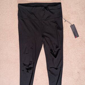Brand new with tags, Ladies size large, mono b brand ripped black leggings